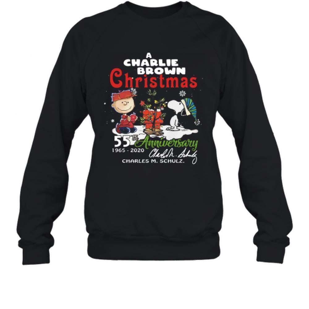 A Charlie Brown Christmas 55Th Anniversary 1965 2020 Signature T-Sweatshirt